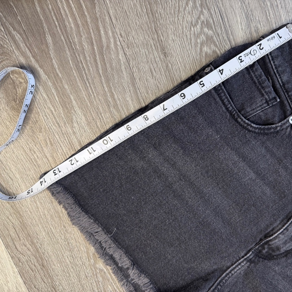 ROXY black denim shorts with a high waist size 29 - Picture 6 of 8